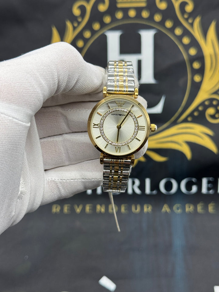 EMPORIO AR1907 ARGENTÉ/DOREE Pour Femme