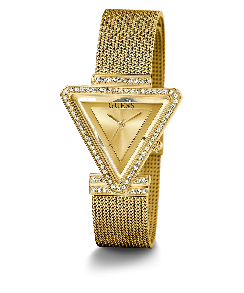 GUESS Ladies Triangle doré