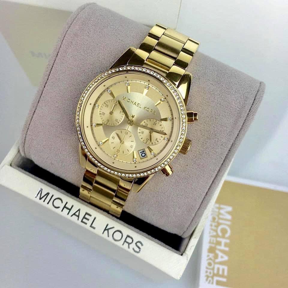 Montre Michael Kors Ritz MK6356 Bracelet en métal doré