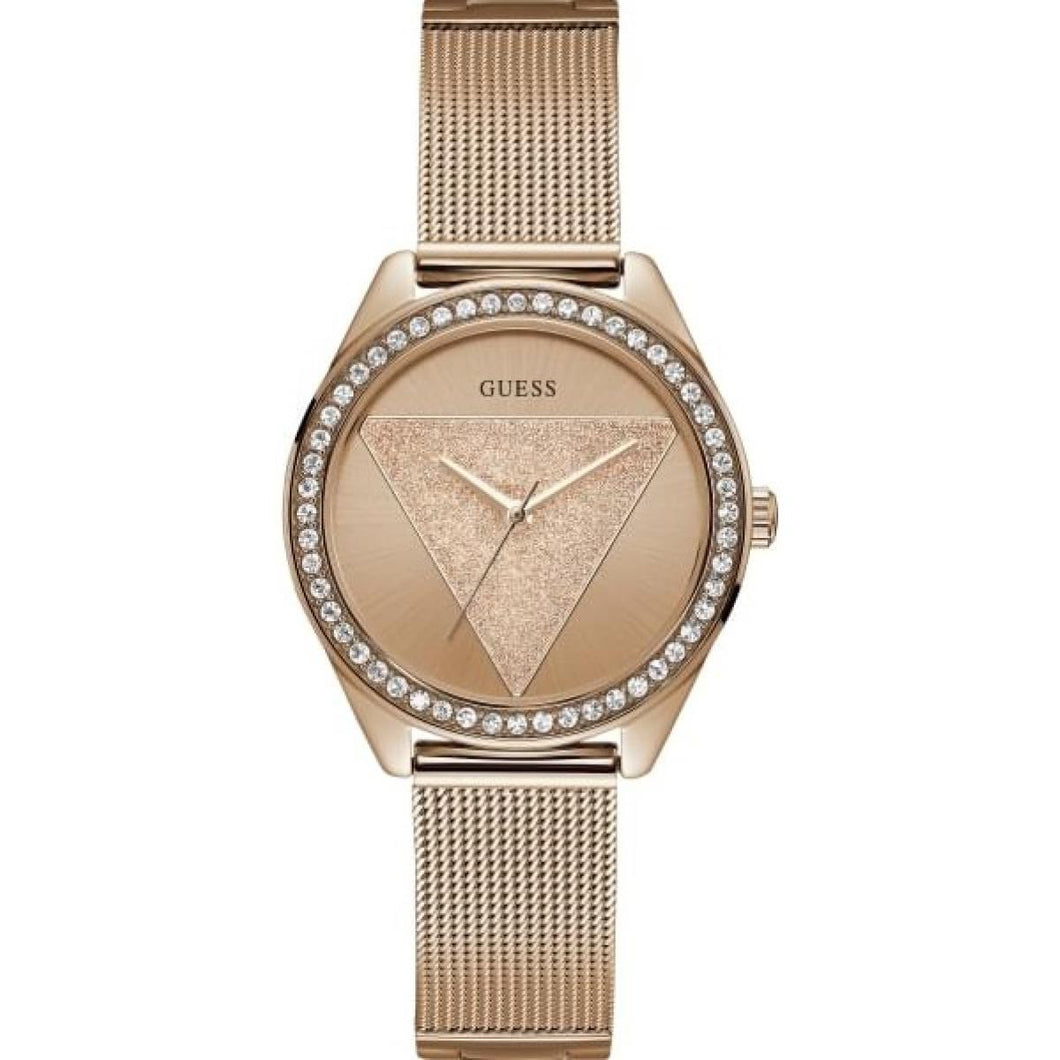 Montre Guess W1142L4 - TRI GLITZ Boitier Acier Doré rose Bracelet Acier Doré rose Cadran Doré rose Femme